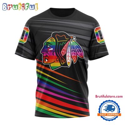 NHL Chicago Blackhawks Special Pride Design Hockey Is For Everyone T Shirt, Hoodie, Sweatshirt