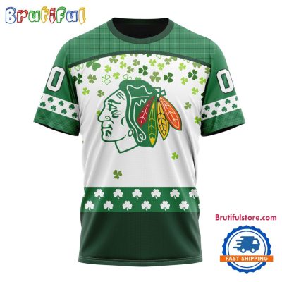 NHL Chicago Blackhawks St. Patrick's Day For Hockey Fans New Design T Shirt