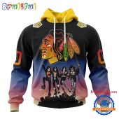Nhl Chicago Blackhawks X Kiss Band Special Hockey Team Music Design Unisex Hoodie7382.jpg - demo10
