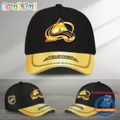 NHL Colorado Avalanche Black And Gold Design Cap Hats