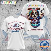 NHL Colorado Avalanche Hockey Team Mascot Design Happy Easter Day T Shirt