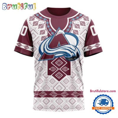 NHL Colorado Avalanche Hockey Team Native Heritage Design T Shirt, Hoodie, Sweatshirt