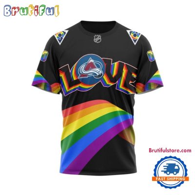 NHL Colorado Avalanche Lover LGBT Pride Month Personalized T Shirt, Hoodie, Sweatshirt