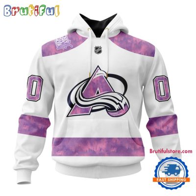 NHL Colorado Avalanche Personalized Hockey Fight Cancer Design Limited New Hoodie, Hockey Fight Cancer 3D Shirt