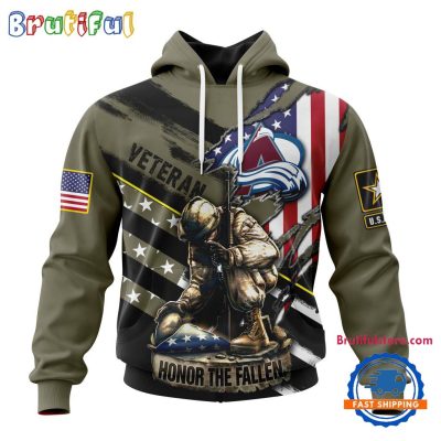 NHL Colorado Avalanche Special Hockey Honor Veterans And Their Families Hoodie, TShirt, Sweatshirt