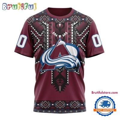 NHL Colorado Avalanche Special Native American Heritage Design T Shirt, Hoodie, Sweatshirt