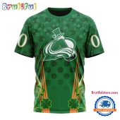 NHL Colorado Avalanche Special St. Patrick's Day All Over Print Shirts