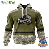 NHL Colorado Avalanche Special Veterans Military Appreciation Hoodie, TShirt, Sweatshirt