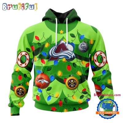 NHL Colorado Avalanche Specialized Christmass Tree Color And City's Sport Teams Hoodie, Sweatshirt, T Shirt