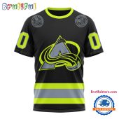 NHL Colorado Avalanche Specialized FireFighter Uniforms Color Design T Shirt