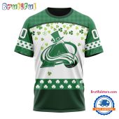 NHL Colorado Avalanche St. Patrick's Day For Hockey Fans New Design T Shirt