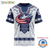 NHL Columbus Blue Jackets Hockey Team Native Heritage Design T Shirt, Hoodie, Sweatshirt