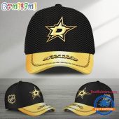 NHL Dallas Stars Black And Gold Design Cap Hats