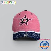 NHL Dallas Stars Hockey Fights Against Cancer Design Cap