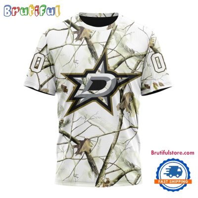 NHL Dallas Stars Special White Winter Hunting Camo T Shirt, Hoodie, Sweatshirt