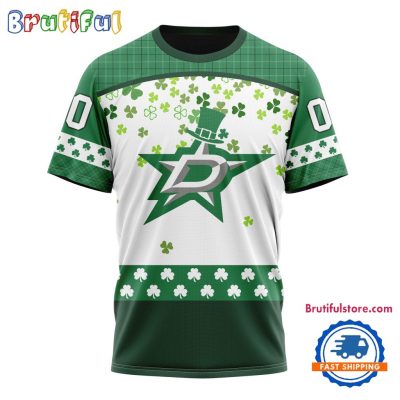 NHL Dallas Stars St. Patrick's Day For Hockey Fans New Design T Shirt