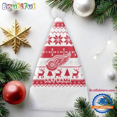 NHL Detroit Red Wings Hockey Team Christmas Hat, Sport Santa Hats, Christmas Hat Gift