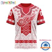 NHL Detroit Red Wings Hockey Team Native Heritage Design T Shirt, Hoodie, Sweatshirt