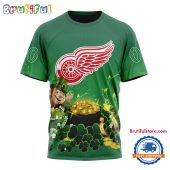 NHL Detroit Red Wings Personalize St. Patrick's Day Hockey Team T Shirt, Hoodie, Sweatshirt