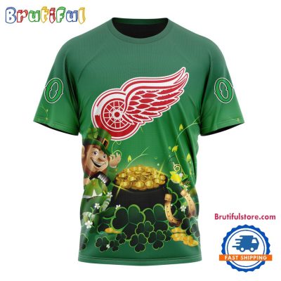 NHL Detroit Red Wings Personalize St. Patrick's Day Hockey Team T Shirt, Hoodie, Sweatshirt