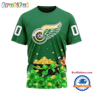 NHL Detroit Red Wings Special Design St.Patrick's Day T Shirt, Hoodie, Sweatshirt