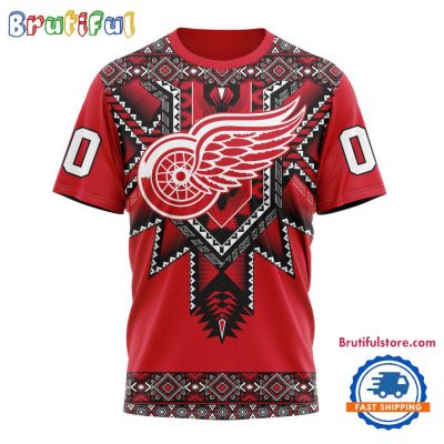 NHL Detroit Red Wings Special Native American Heritage Design T Shirt, Hoodie, Sweatshirt