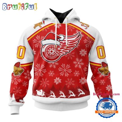 NHL Detroit Red Wings Special Santa Hats Logo Team Merry Christmas Hoodie, TShirt, Sweatshirt