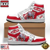 NHL Detroit Red Wings Team Mascot New Design Custom Name Air Jordan 1 Shoes