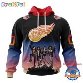 Nhl Detroit Red Wings X Kiss Band Special Hockey Team Music Design Unisex Hoodie3586.jpg - demo10