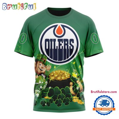 NHL Edmonton Oilers Personalize St. Patrick's Day Hockey Team T Shirt, Hoodie, Sweatshirt