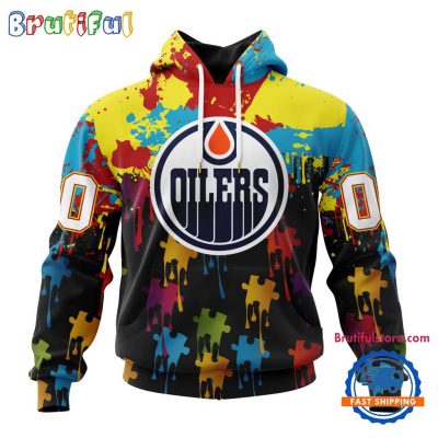 NHL Edmonton Oilers Special Autism Awareness Custom Hoodie, Sweatshirt, TShirt