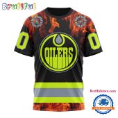 NHL Edmonton Oilers Special Honoring Firefighters Design T Shirt, Hoodie, Sweatshirt