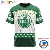 NHL Edmonton Oilers St. Patrick's Day For Hockey Fans New Design T Shirt