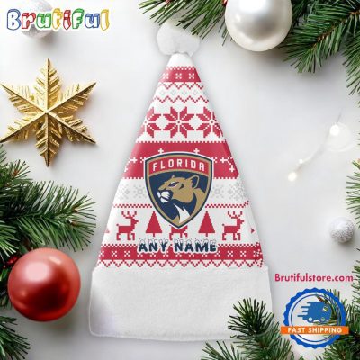 NHL Florida Panthers Hockey Team Christmas Hat, Sport Santa Hats, Christmas Hat Gift