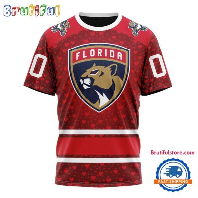 NHL Florida Panthers Hockey Team Gift For Valentines Day TShirt, Sweatshirt, Hoodie