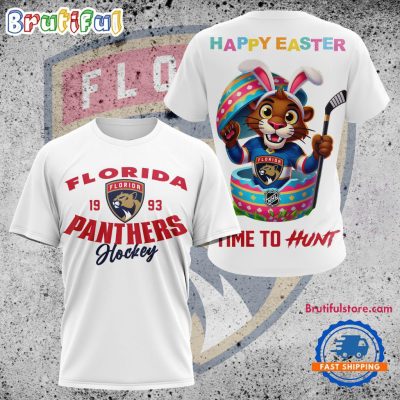 NHL Florida Panthers Hockey Team Mascot Design Happy Easter Day T Shirt