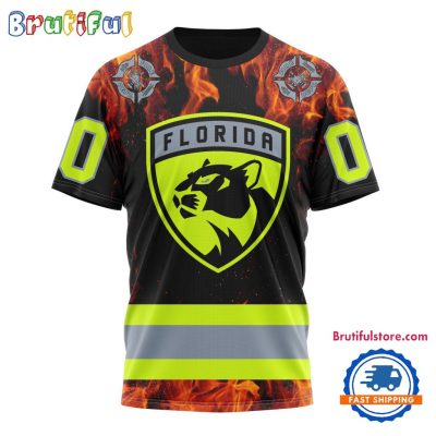 NHL Florida Panthers Special Honoring Firefighters Design T Shirt, Hoodie, Sweatshirt