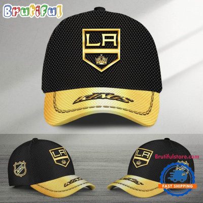 NHL Los Angeles Kings Black And Gold Design Cap Hats