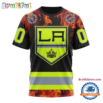 NHL Los Angeles Kings Special Honoring Firefighters Design T Shirt, Hoodie, Sweatshirt