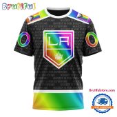 NHL Los Angeles Kings Special LGBT Pride Is For Everyone Hockey Design T Shirt, Sweatshirt, Hoodie