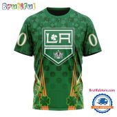 NHL Los Angeles Kings Special St. Patrick's Day All Over Print Shirts