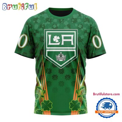 NHL Los Angeles Kings Special St. Patrick's Day All Over Print Shirts