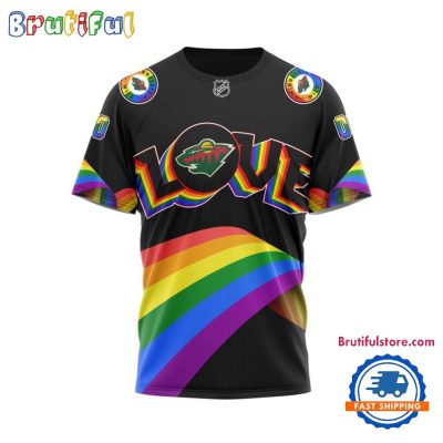 NHL Minnesota Wild Lover LGBT Pride Month Personalized T Shirt, Hoodie, Sweatshirt