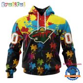 Nhl Minnesota Wild Special Autism Awareness Custom Hoodie Sweatshirt Tshirt6292.jpg - demo10