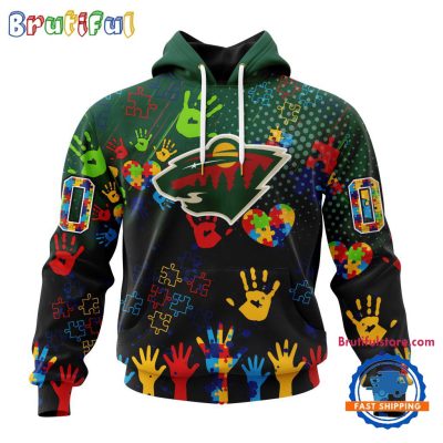 NHL Minnesota Wild Special Autism Awareness Personalization Hoodie, TShirt, Sweatshirt