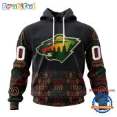 NHL Minnesota Wild Special Design For Black History Month Hoodie, TShirt, Sweatshirt