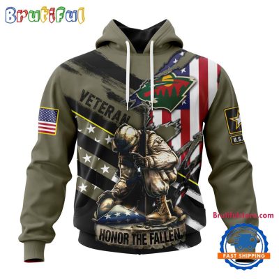 NHL Minnesota Wild Special Hockey Honor Veterans And Their Families Hoodie, TShirt, Sweatshirt