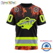 NHL Minnesota Wild Special Honoring Firefighters Design T Shirt, Hoodie, Sweatshirt