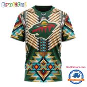 NHL Minnesota Wild Special Native American Costume Hockey Team Design T Shirt, Hoodie, Sweatshirt