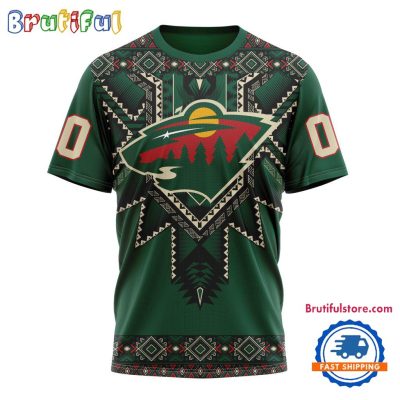 NHL Minnesota Wild Special Native American Heritage Design T Shirt, Hoodie, Sweatshirt